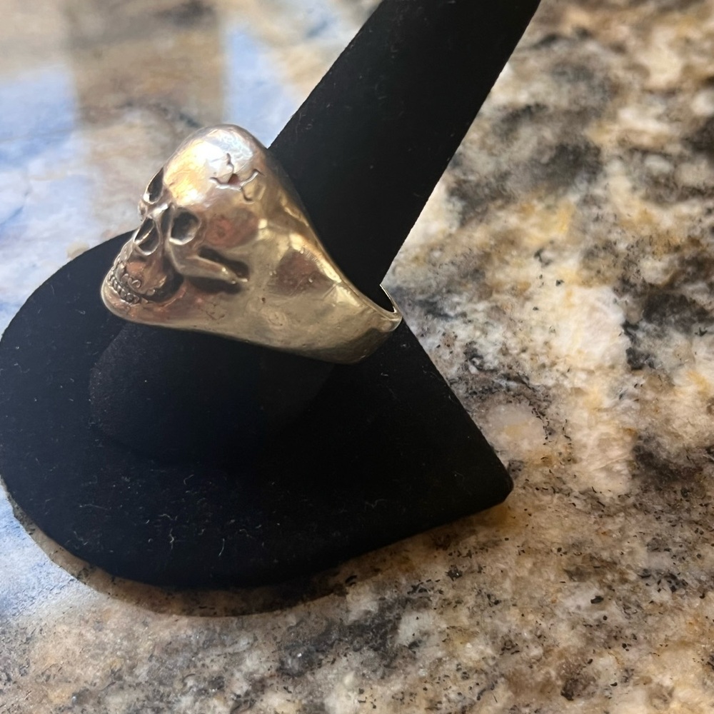 Sterling Silver Skull Ring - Picture 3 of 5